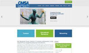Webpage design for a non-profit organization, CMSA