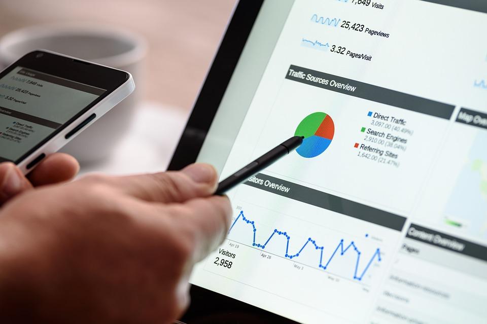 Person reviewing Analytics report
