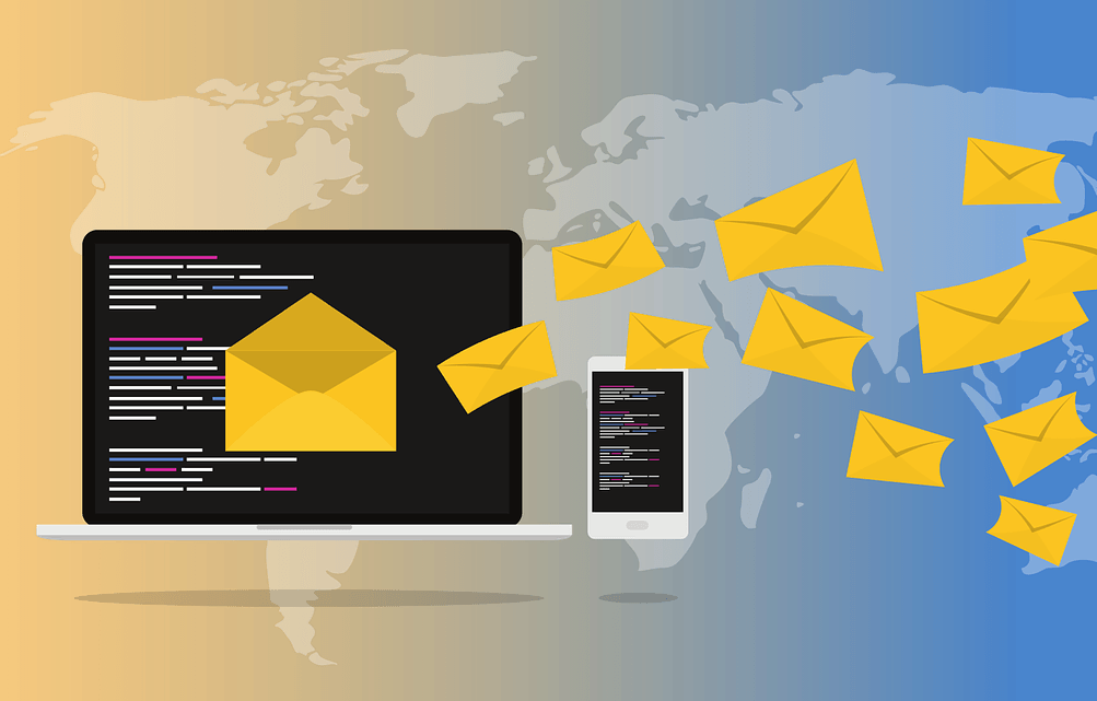 graphic for email marketing around the world